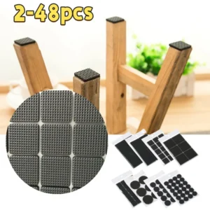 2-48PCS Self Adhesive Furniture Leg Feet Rug Felt Pads Anti Slip Rubber Mat Bumper Damper For Chair Table Protector Hardware