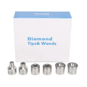 Dermabrasion Tips Microdermabrasion Skin Peeling Replacement Tips 6 Units For Stainless Wands Diamond Peel Vacuum Machine