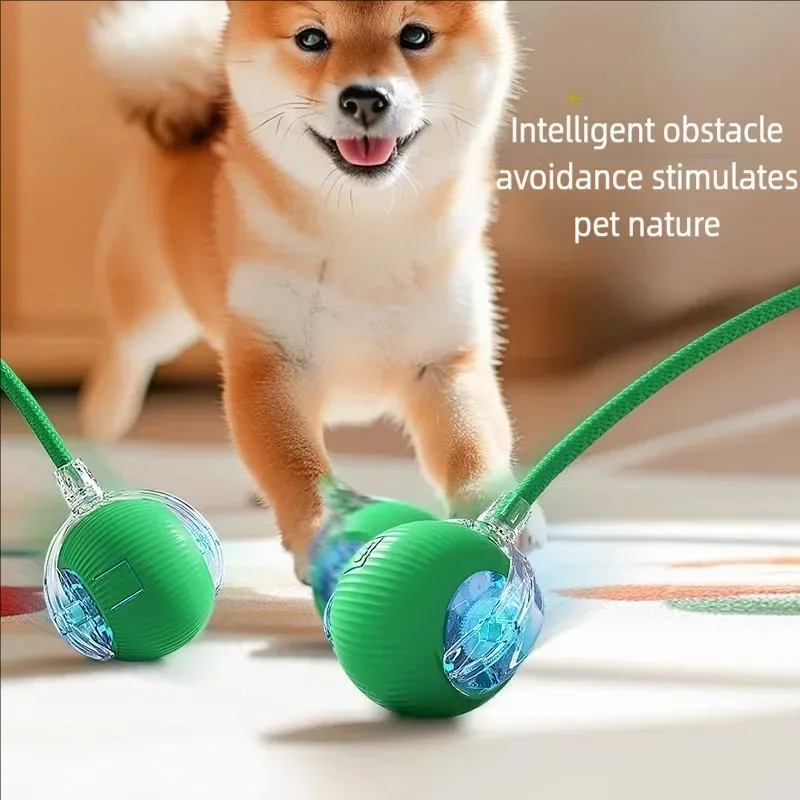Smart Cat Toys Automatic Rolling Ball Fake Tail Rechargeable Electric Pet Interactive Toy Dog Cat Training Imitate Mouse Tail - Image 6