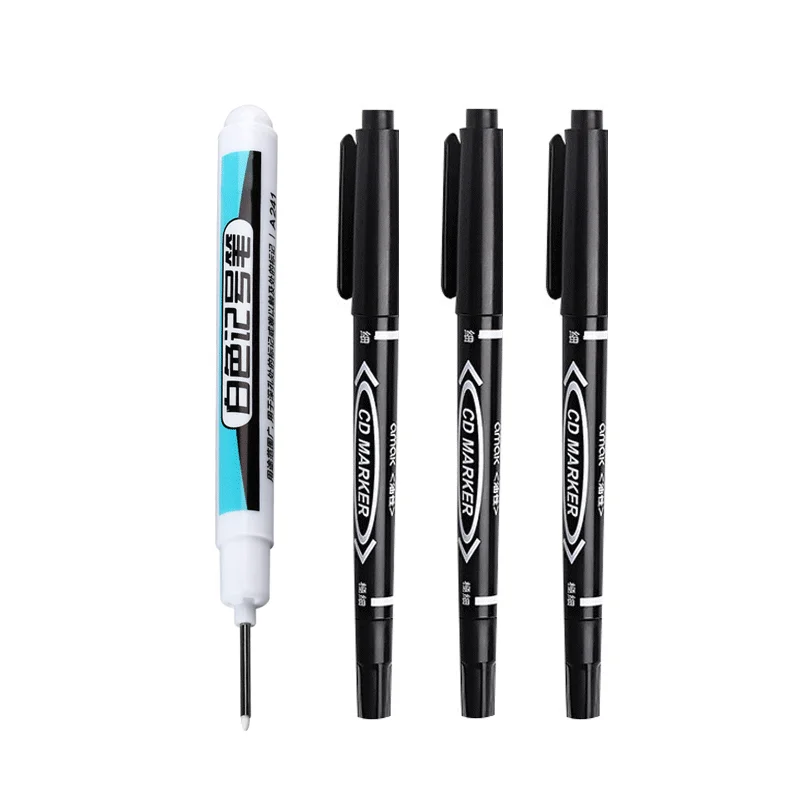 1/4Pcs White Permanent Paint Pen set for Wood Rock Plastic Leather Glass Stone Metal Canvas Ceramic Deep Hole Marker 0.7mm - Image 9