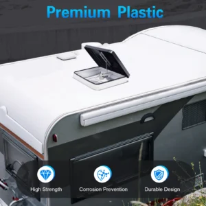 Roof Vent Fan Camper Van Motorhome RV Caravan Skylight Vent 42cmx42cm Dustproof