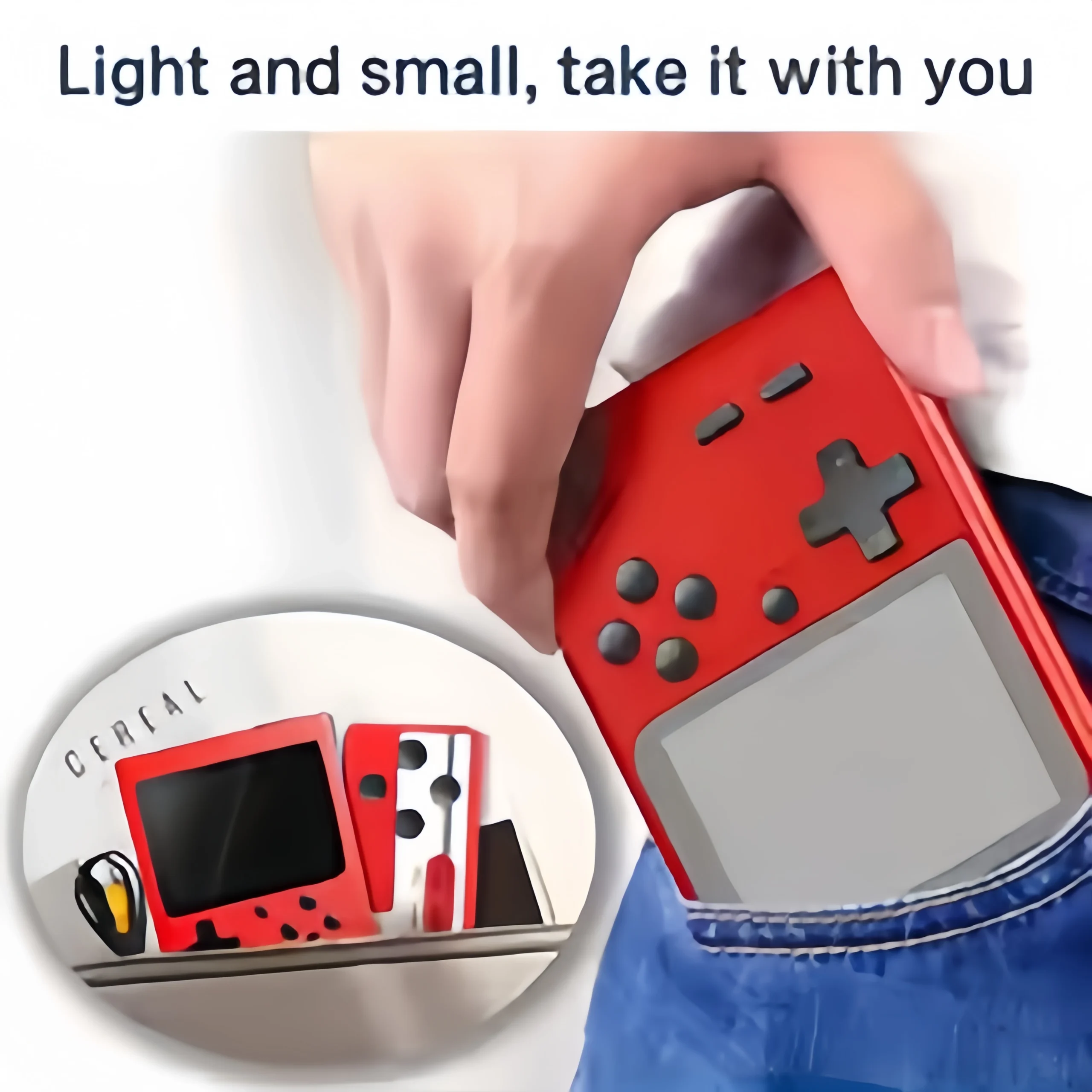 3.0 Inch Retro Game Console with 400 Built-in Games, Portable Handheld Mini Gaming Device, Christmas Gift for Kids & Adults - Image 3