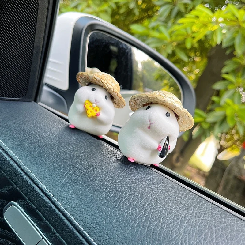 Car Decoration Hamster Car Accessories New Console Cute Doll Car Interior Pendant Decoration Cool Decoration Accesories - Image 4