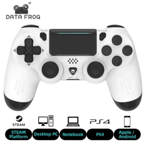 DATA FROG Bluetooth-Compatible Game Controller for PS4/Slim/Pro Wireless Gamepad For PC Dual Vibration Joystick For IOS/Android
