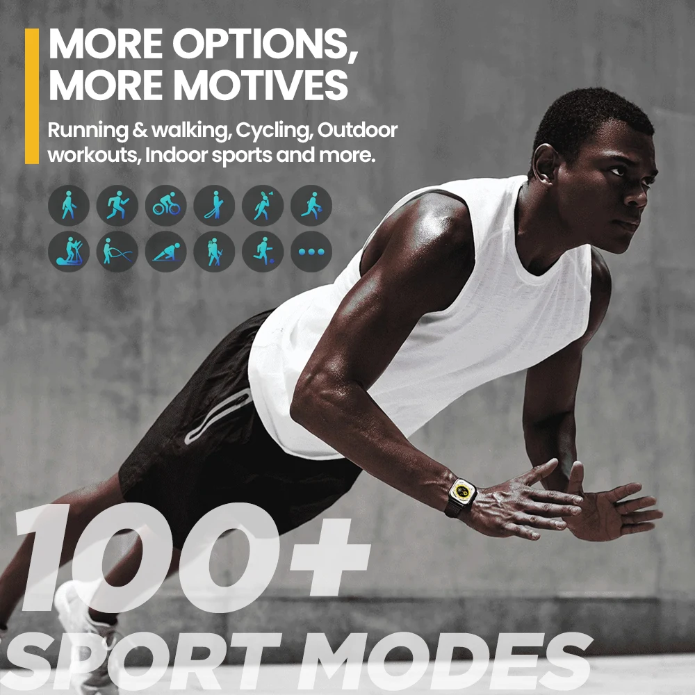 New Zeblaze GTS 3 Voice Calling Smart Watch Ultra-big 2.03'' HD Screen 24H Health Monitor 100+ Sports Modes 200+ Watch Faces - Image 4