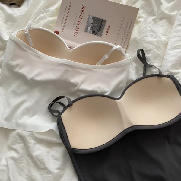 1pc Popular Cool Solid Knitted Yoga Gym Tank Top Bra Seamless Skin-Friendly U-Back Vest with Fixed Chest Pad Suspender for Women - 图片 6