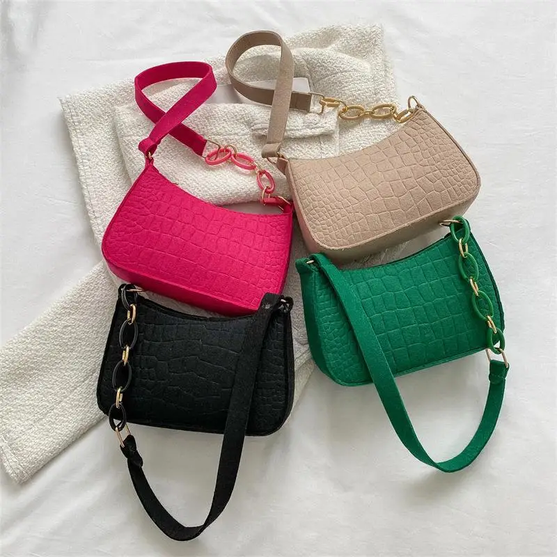 Popular Retro Gentle Temperament Small Square Bag 2024 Autumn Shoulder Handheld Fashion Casual Yankee Underarm Small Square Bag - Image 2