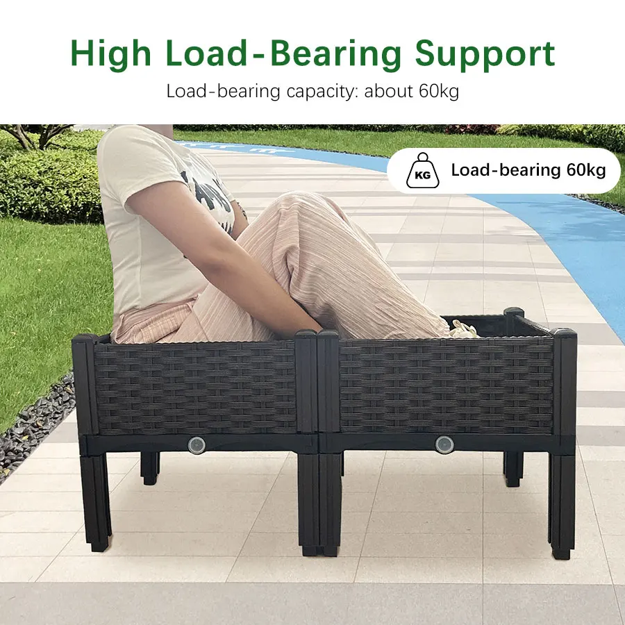 Plastic Large Flower Pot Box For Vegetable Planting Home Garden Decoration Pots For Plants Plant Pot Indoor Outdoor Planting Box - Image 5