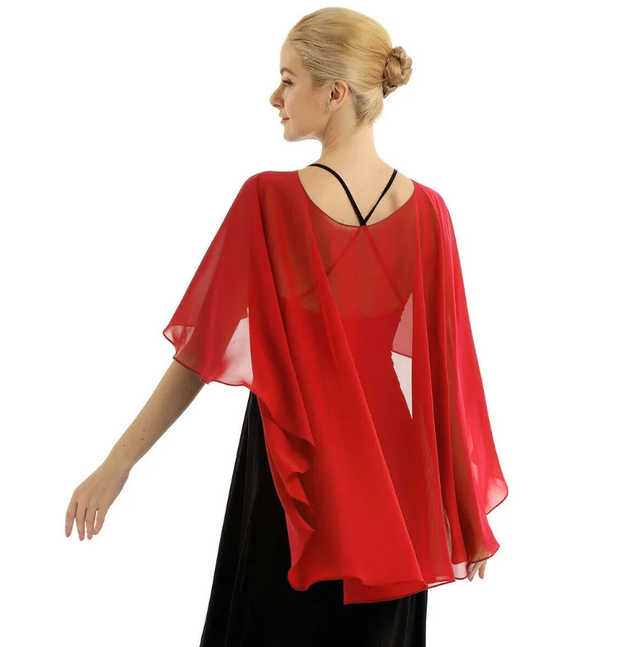 Elegant Chiffon Wedding Wrap for Women Evening Capes Bridal Jacket Accessories - Image 6