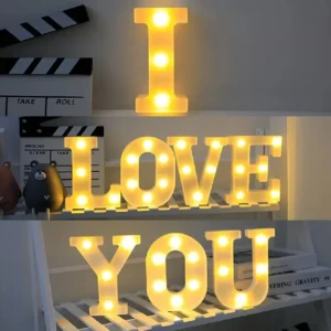 1PC LED Alphabet&Number Lights For Home,Wedding,Proposal,Birthday,Party,Photo Prop, Battery Powered White Decorative Night Light