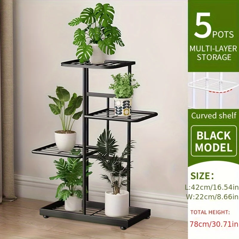 Plant stand Stand For Flowers Flower Stand Flowerpot Organizer Iron 4/5/6Layers Plant Holder Storage Shelf Pot Rack Organizer - Image 7