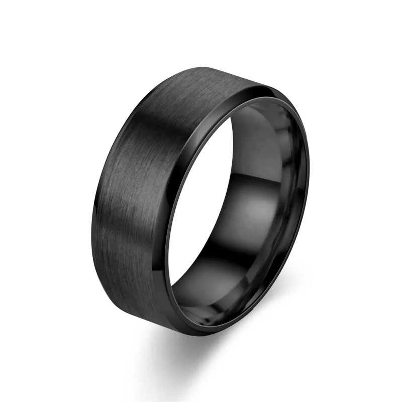 Stainless Steel Tungsten Ring for Men and Women, 6 Colors, Brushed Surface, Wedding Band, Couples Jewelry, Accessories, 8mm - Image 4