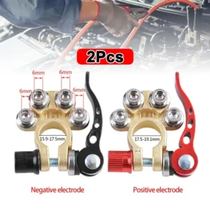 1 Pair Car Battery Terminals Car Cable Connector Quick Disconnect Auto Wire Cable Shut-Off Connectors For Car Auto Accessories
