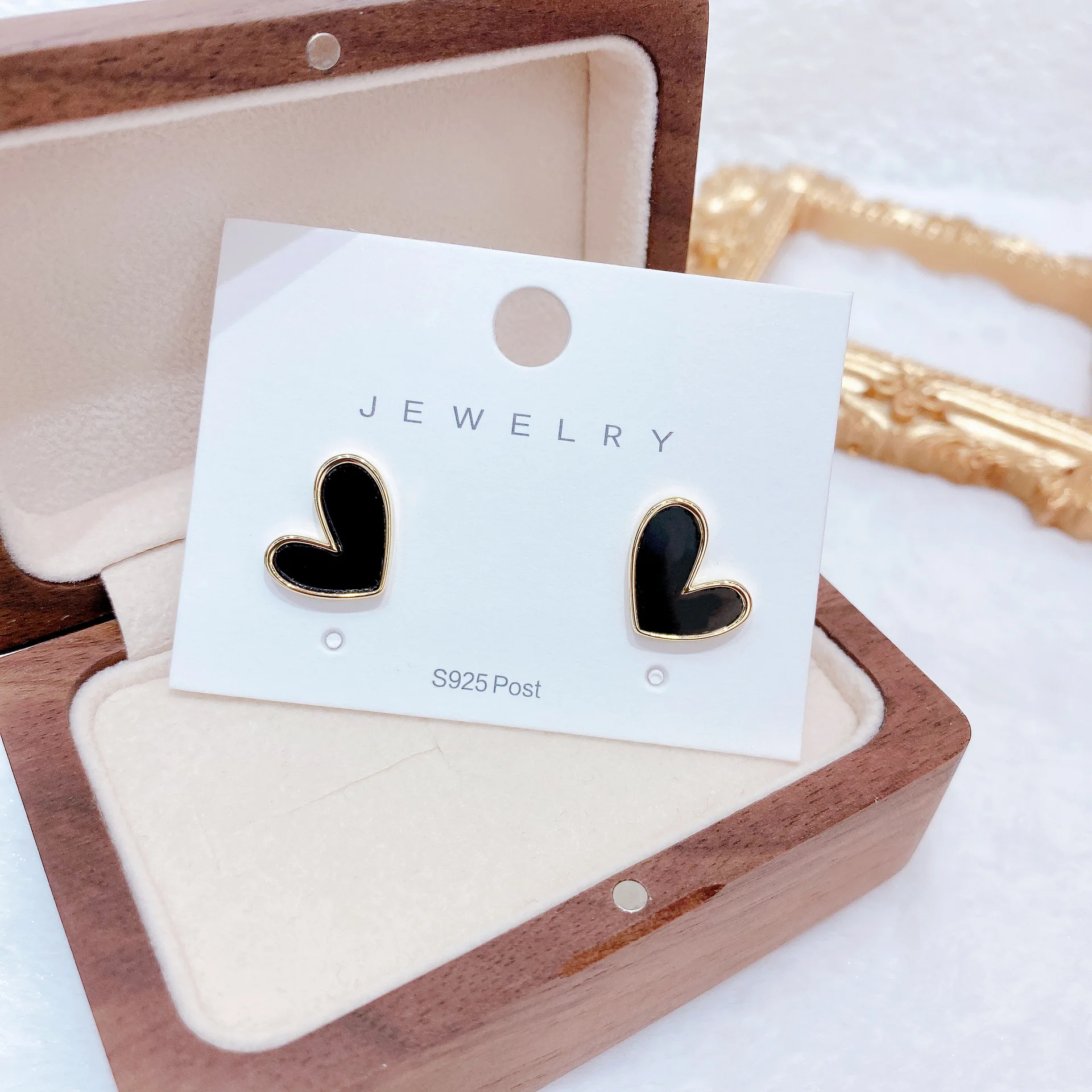 IFYOUOO Vintage Small Heart Earrings for Women Fashion Jewelry Gift Delicate Girly sweet Earrings Girls - Image 3