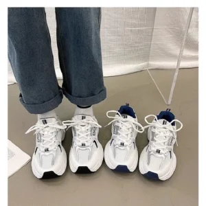 Women's Fashion Dad Shoes -Platform Mesh Running Sneakers，Breathable Casual Sports Shoes for Students，Everyday Training Shoes ​