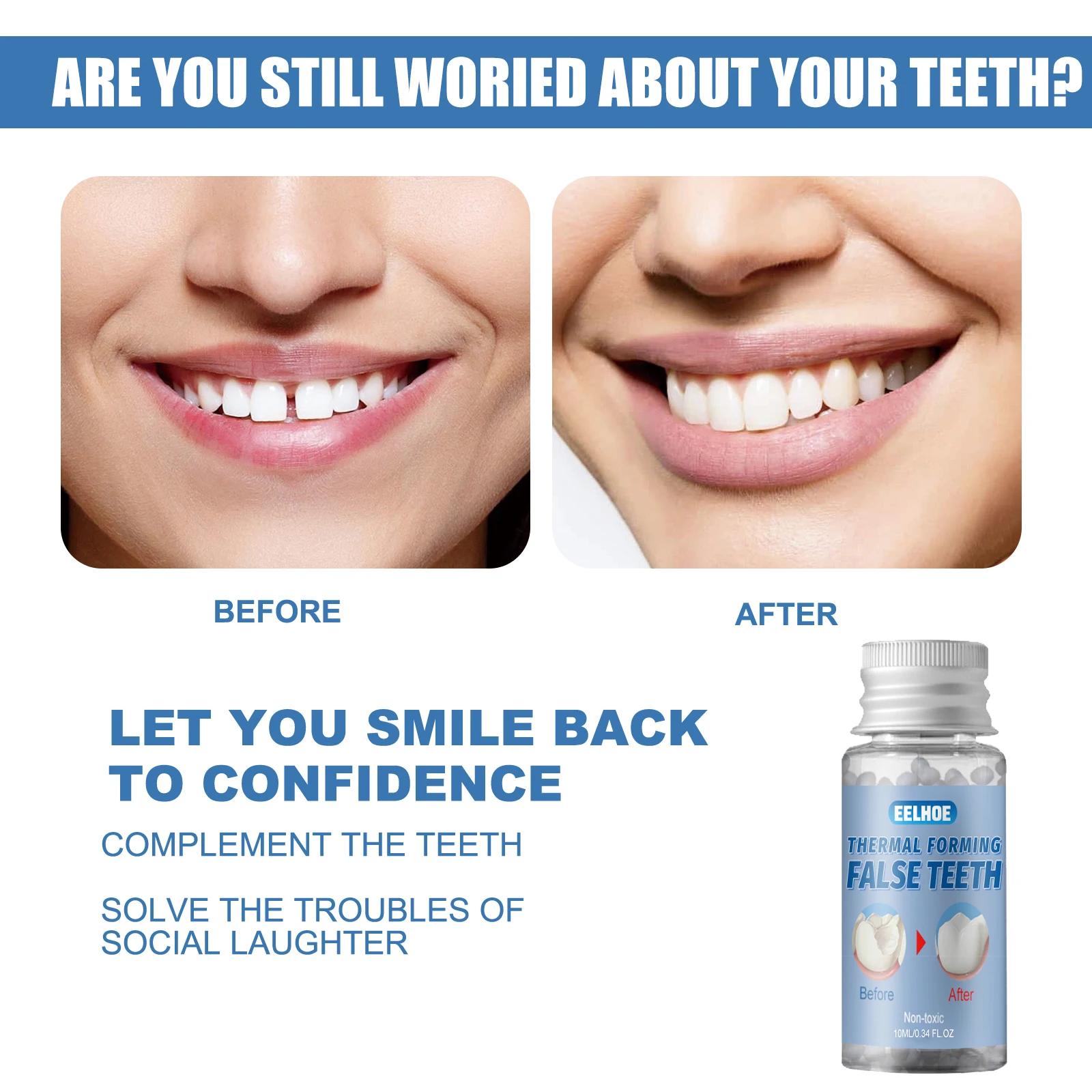 Temporary Teeth Repair Falseteeth Glue Resin Tooth Repair Glue Teeth Gaps Filling False Teeth Solid Glue Safety Dental Supplies - Image 5