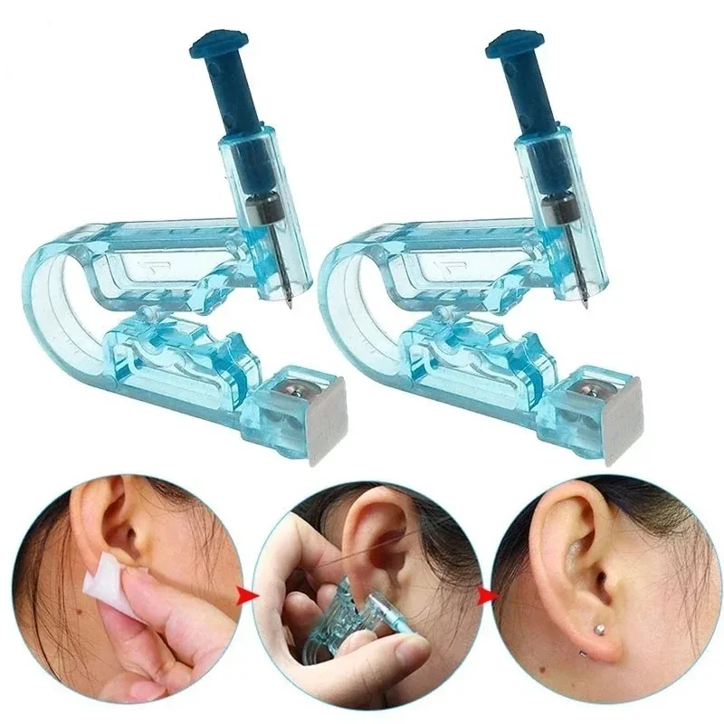 1-4Pcs Disposable Safe Painless Ear Piercing Tool, Healthy Sterile Punctur Kit Earring Studs Nose Rings Piercing Gun Set - Image 6