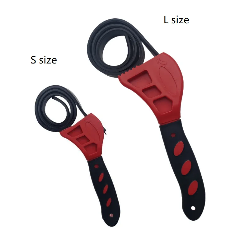 1Pcs 6inch Belt Wrench Oil Filter Puller Strap Spanner Chain Wrench Strap Opener, Adjustable Disassembly Tool - Image 7