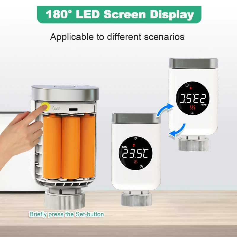 Tuya ZigBee Smart Home Thermostat Radiator Valve Actuator Smart TRV Thermostatic Valve Temperature Controller Alexa Google Home - Image 3