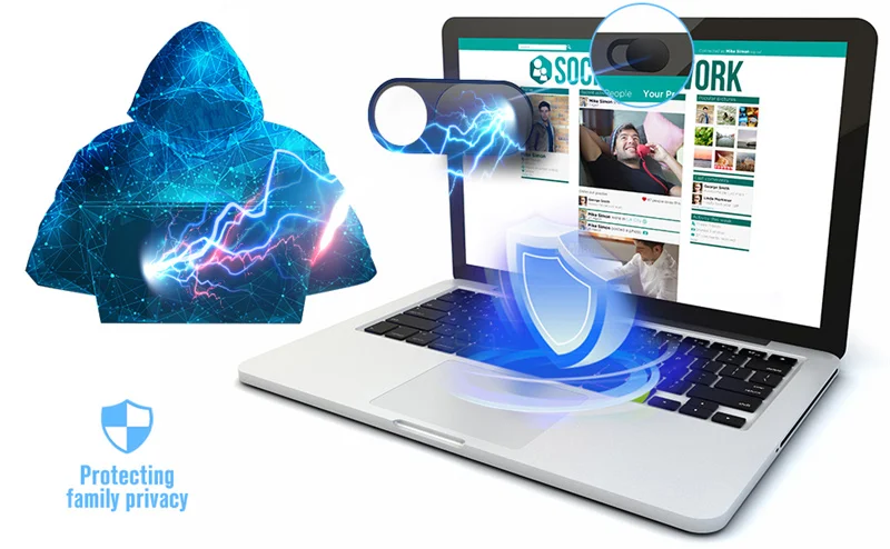 Webcam Cover Shutter Magnet Slider Plastic Camera Cover for iPad Tablet Web Laptop Pc Camera Mobile Phone Lenses Privacy Sticker - Image 2