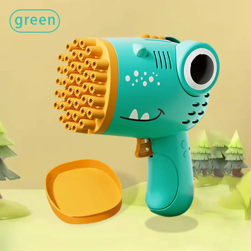 40 Hole Dinosaur Bubble Handheld Bubble Machine, Electric Bubble Gun Outdoor Wedding Party Toy(without Bubble Water) - Image 8