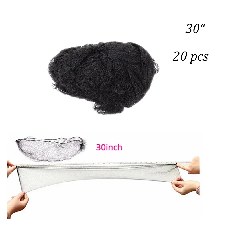 20Pcs Durable Nylon Hair Net For Bun Hair Hair style Tool Black Beige Brown 5Mm Hair Net For Wigs Mesh Hair Styling Hairnets - Image 11