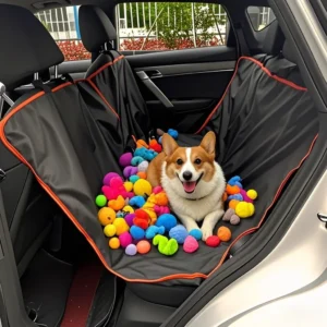 Premium Oxford Cloth Dog Car Seat Cover Durable Waterproof Scratchproof Pet Hammock Cushion Protector for Cars Trucks SUVs