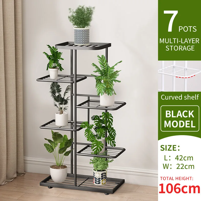 Plant stand Stand For Flowers Flower Stand Flowerpot Organizer Iron 4/5/6Layers Plant Holder Storage Shelf Pot Rack Organizer - Image 9
