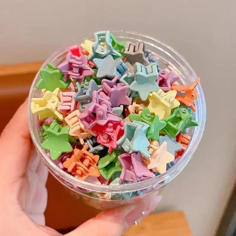 50pcs Minimalist Solid Hair Claw Mini Cute Banana Clip Cartoon Headwear Non Slip Hair Styling Accessories - Image 11