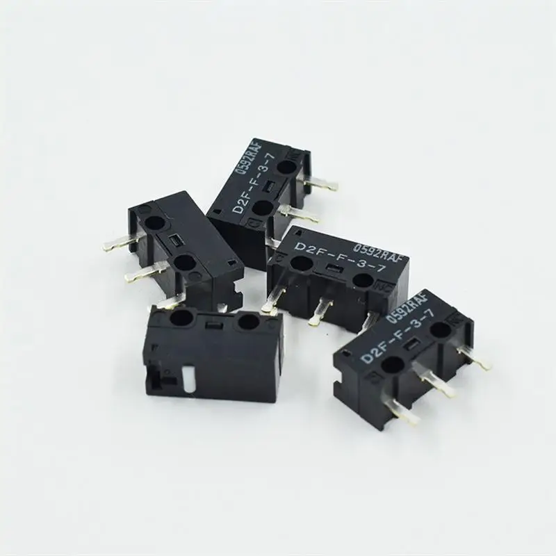 D2F - F-3-7 Snap Action N.O./N.C. SPDT Pin Plunger 3A 125VAC 30VDC 1.47N Travel micro switch for Omron mouse switch - Image 5