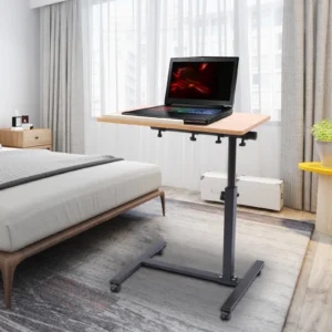 Adjustable Height Laptop Desk Rolling Cart Table Stand Movable Computer Table Sofa Side Tables