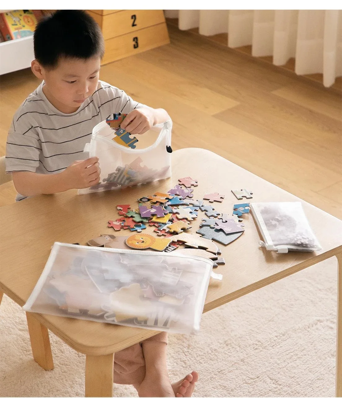 3/5/10pcs Mesh Zipper File Bag Waterproof Moisture-proof Zipper Folder Toy Storage Bag Storage Tools Cosmetic Organization Bag - Image 6