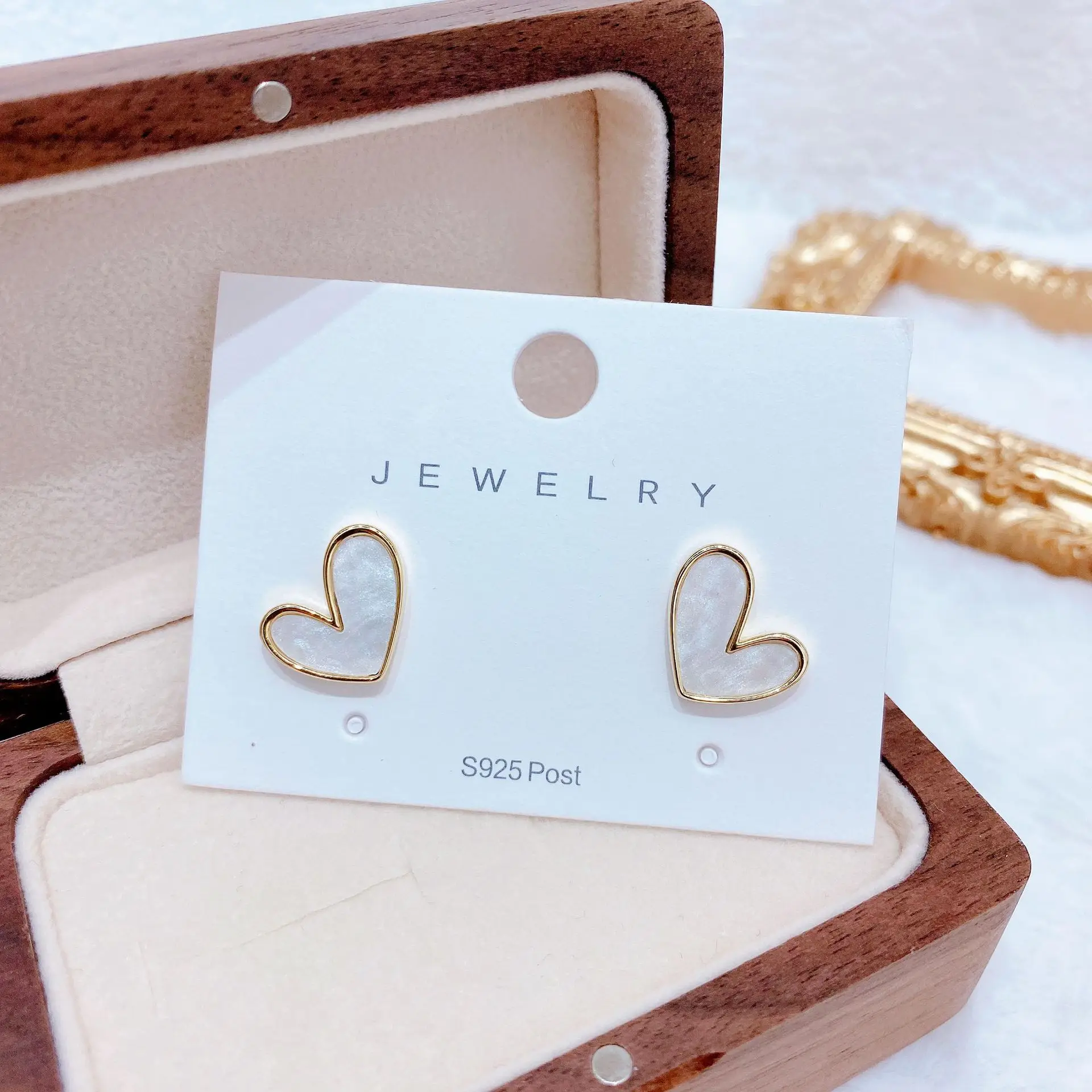 IFYOUOO Vintage Small Heart Earrings for Women Fashion Jewelry Gift Delicate Girly sweet Earrings Girls - Image 4