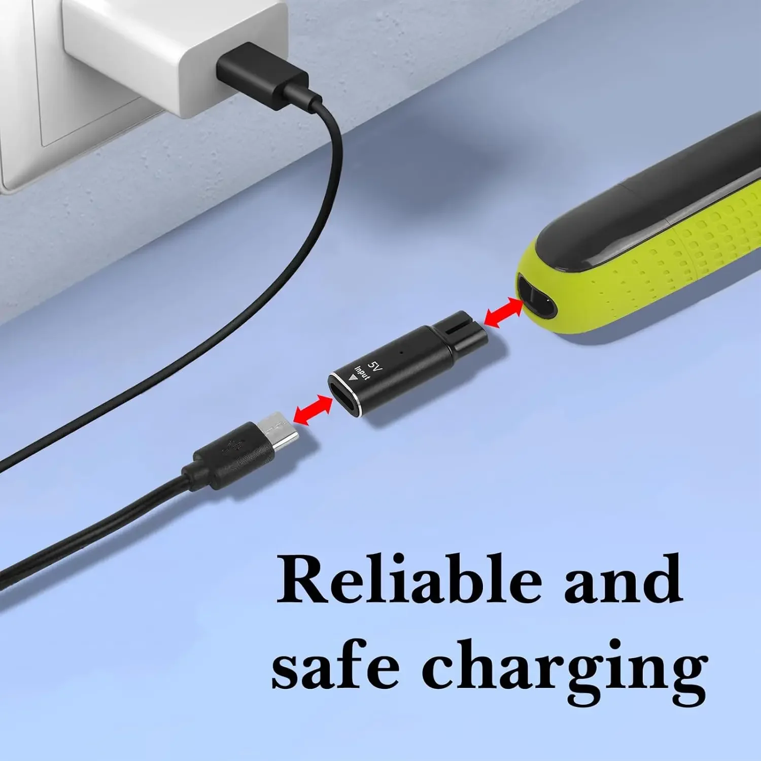 5V Type-C Shaver Adapter Charger Converter Compatible with Philips One Blade QP2724 QP2834 QP4530 QP1924 QP1324 Shaver - Image 3
