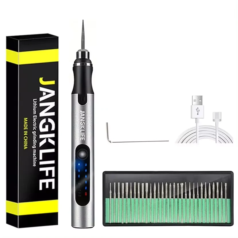 JANGKLIFE USB Cordless Rotary Tool Kit Woodworking Engraving Pen DIY For Jewelry Metal Glass Mini Wireless Drill - Image 7