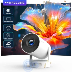 Magcubic 4K Wifi6 Projector 290 ANSI Dual WIFI BT5.0 1280*720P Home Cinema Outdoor portable HY300 Pro +