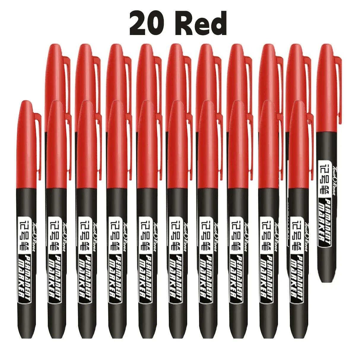 Permanent Marker Pen Drawing Markers Black Blue Red Waterproof Ink Sketch Pens Stationery Art School Supplies For Glass Metal - Image 13