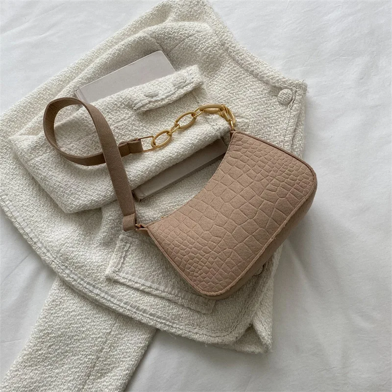 Popular Retro Gentle Temperament Small Square Bag 2024 Autumn Shoulder Handheld Fashion Casual Yankee Underarm Small Square Bag - Image 9