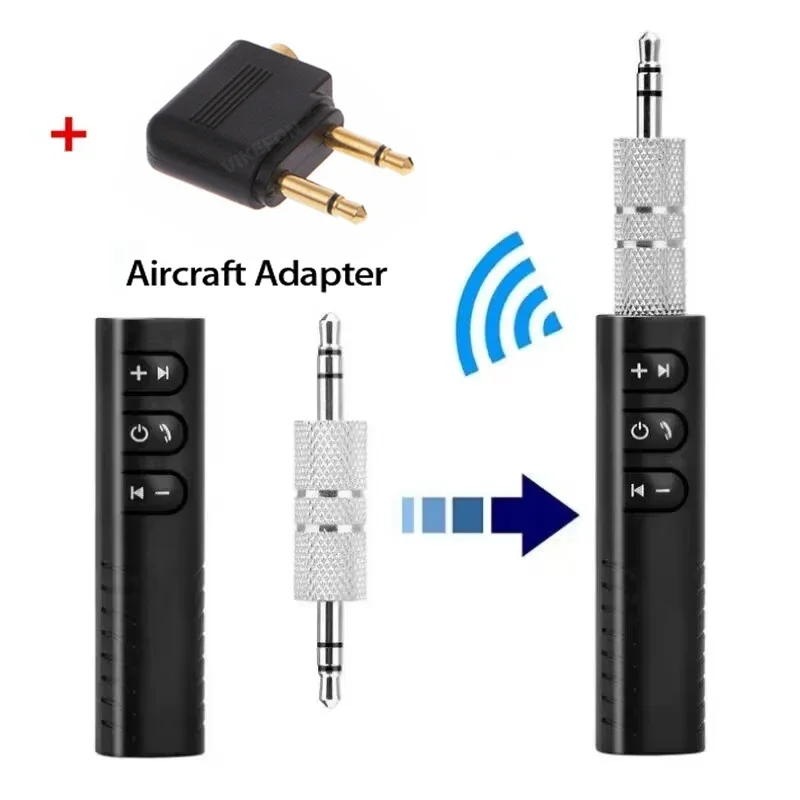 Car Bluetooth Receiver Transmitter BT5.0 3.5mm AUX Jack Stereo Music Audio Car Kit Speaker Amplifier Wireless Adapter with Mic - Image 8