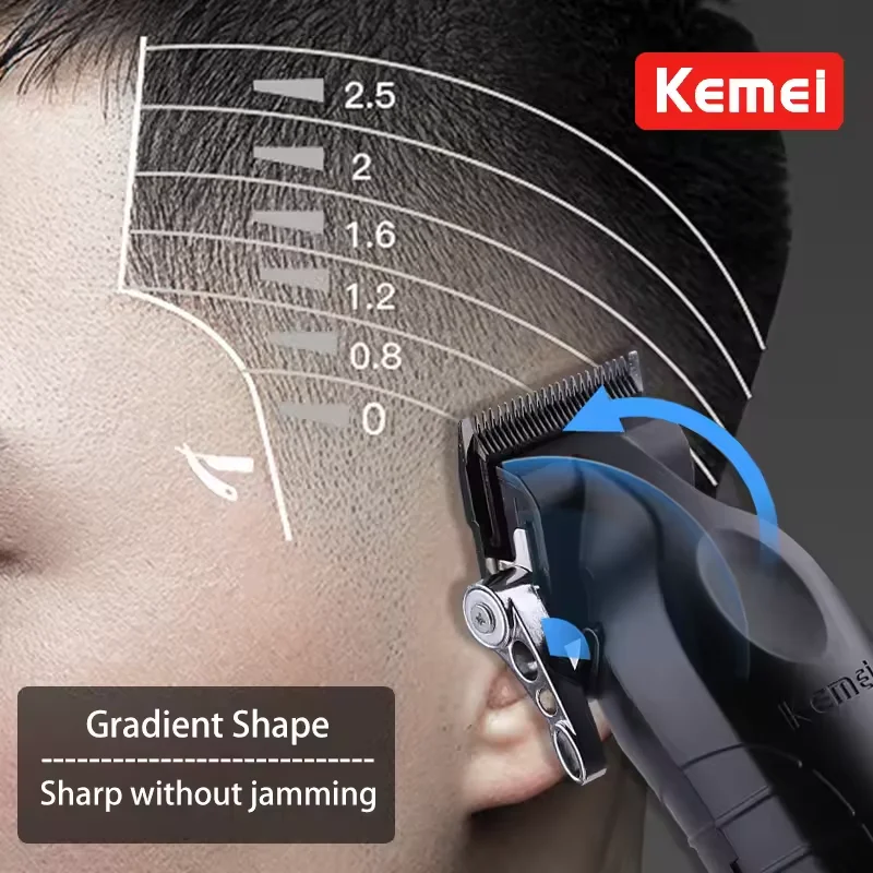 Kemei KM-2296 KM-2299 KM-1102 Hair Clipper Kit Men's Electric Shaver Hair Trimmer Machine Professional Hair Cutting Machine - Image 4