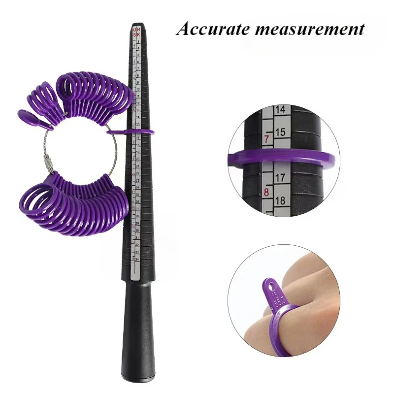 1Pc Professional Jewelry Tools Ring Mandrel Stick Finger Gauge Ring Sizer Measuring UK/US/EU/№ Size for DIY Jewelry Size ToolS - Image 4