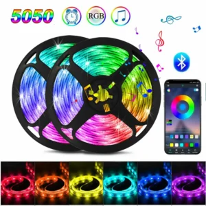 RGB LED Strip Light SMD 5050 USB Remote&APP Control Bluetooth Flexible Tape Diode Ribbon for TV Backdrop Living Room Bedroom