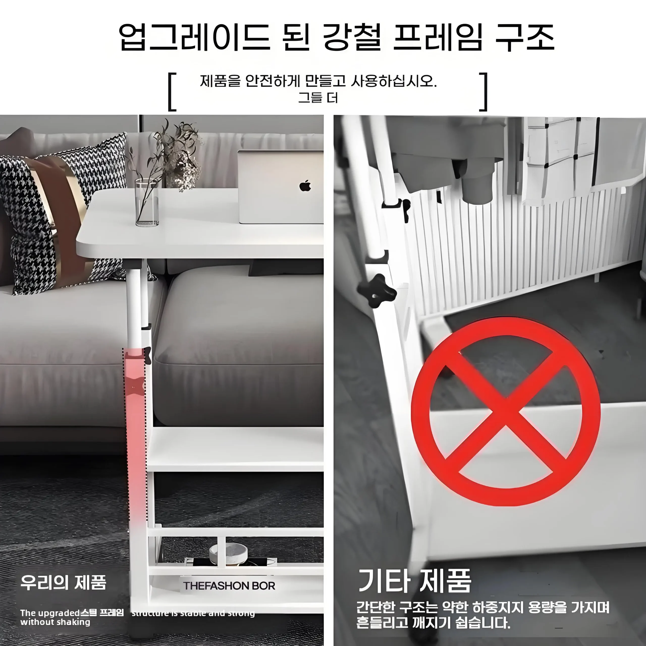 Double-Layer Office Desk Movable Bedside Computer Lazy Table with storage shelf Laptop white Bedroom Desk lift table furniture - Image 6