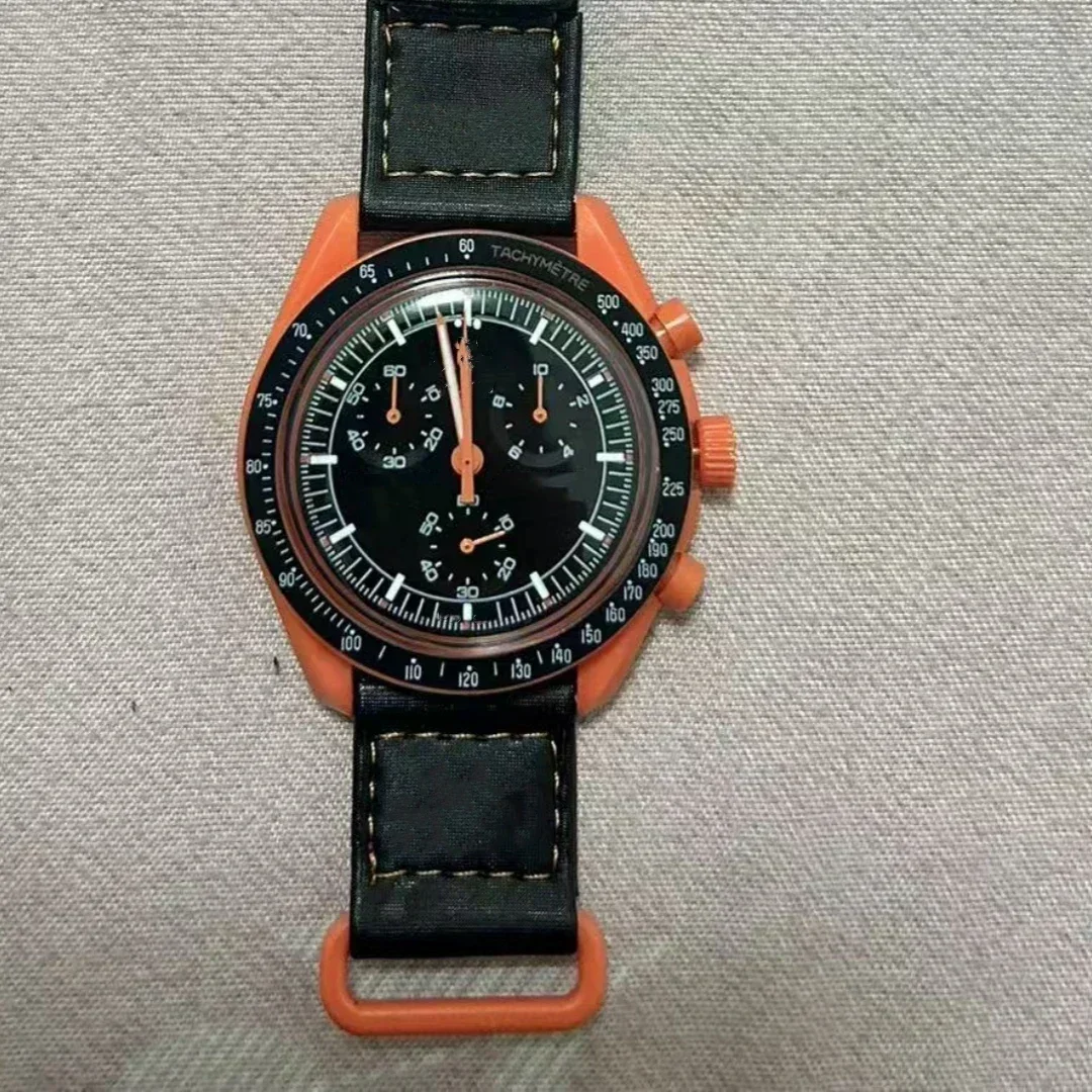 2025 Newest High Quality Wantch Men's and Women's Moon Mercury Quartz Chronograph Watch Celestial Galaxy Dial 6-Hand Hot Sale - Image 12