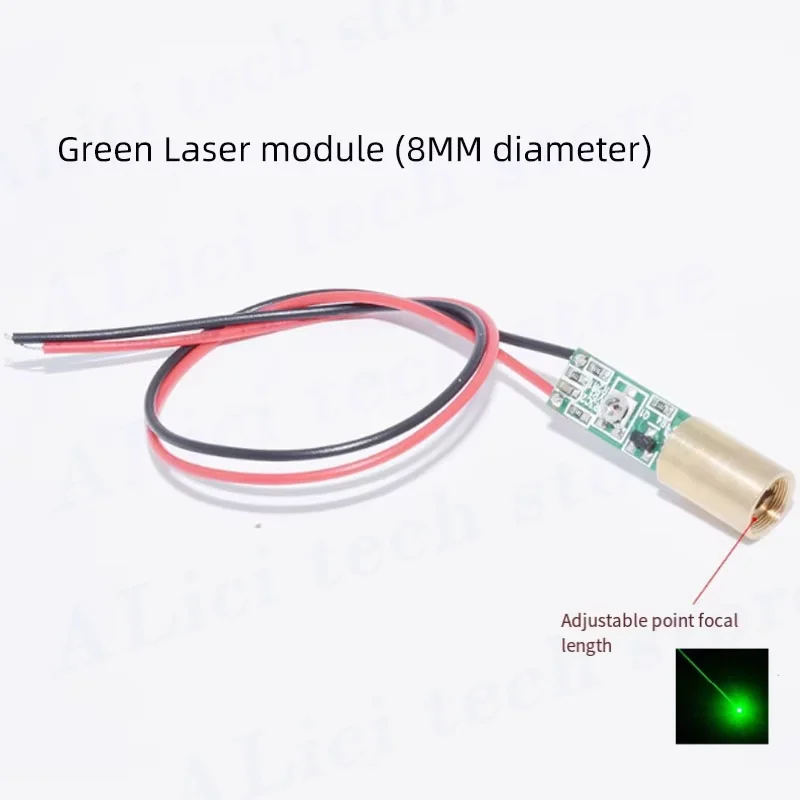 Green point laser head 10mW laser module 12MM/8MM/6MM diameter laser tube Green laser beam - Image 4
