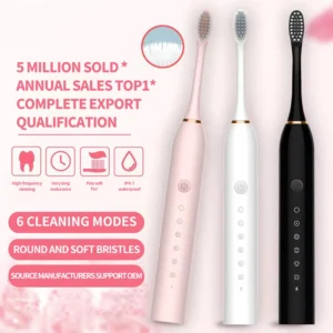 Electric Toothbrush Set Ultrasonic Adult Fully Automatic Smart Sonic Ultra Fine Soft Wool Easy To Carry Full Body Waterproof-