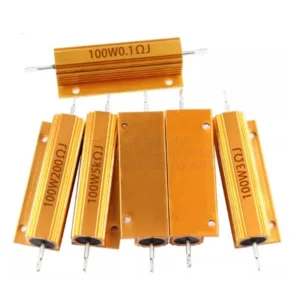 100W Aluminum Power Metal Shell Case Wirewound Resistor 0.01-100K 1 0.5 1 2 4 6 8 10 20 100 150 200 300 500 1K 10K ohm