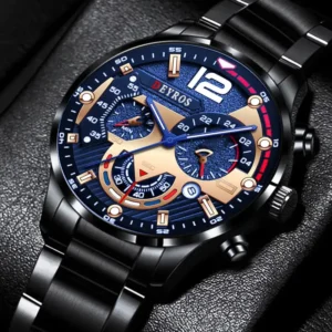 Fashion Mens Watches Luxury Quartz Wristwatch Calendar Luminous Clock Men Business Casual Watch Reloj Hombre