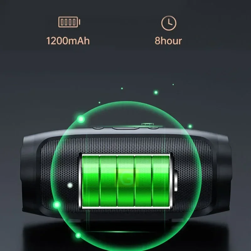 Portable Subwoofer Bluetooth Speakers Outdoor Stereo Surround Waterproof Loudspeaker Wireless Sound Box Support FM Radio TF Card - Image 5