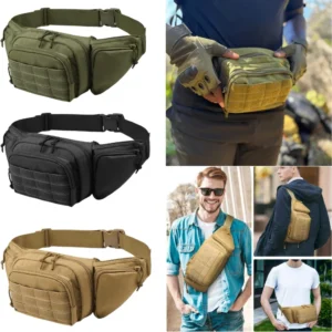 New Outdoor Multi functional Invisible Waist Attachment Bag for Men's Sports Storage Waist Bag Outdoor Tool Kit